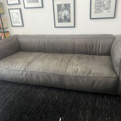 Arhaus Leather Sofa