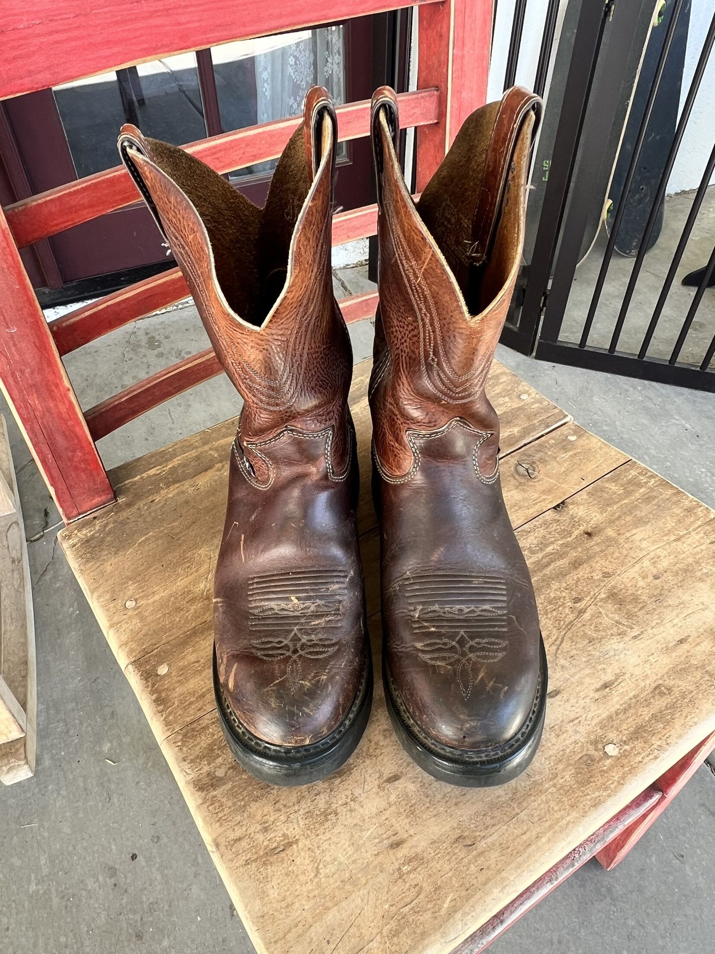 Justin Work Boots Men's 9