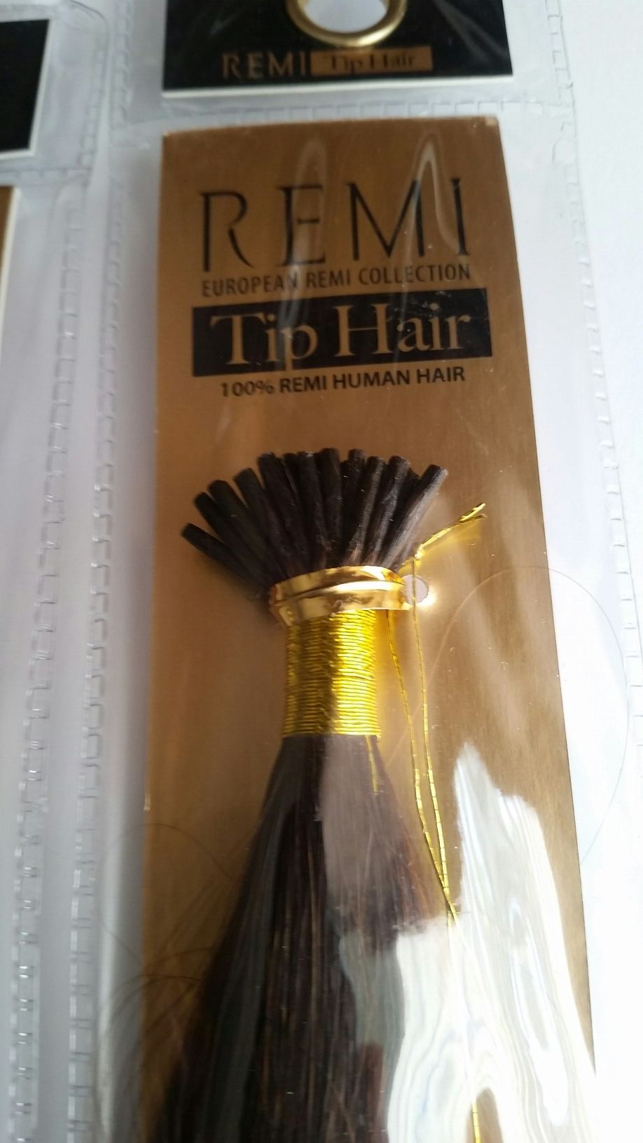22 " itips human hair extensions Remy - brown #4 (5 packs )