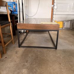 Wood and Metal Coffee Table