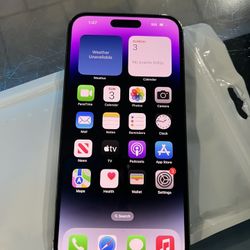 Apple iPhone 14 Pro Max 128gb for AT&T Cricket and H2O network sims . Comes with Charger. 