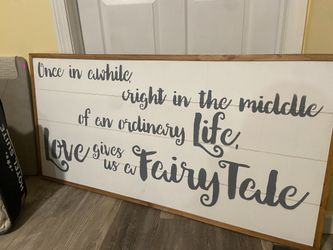 Wooden Sign