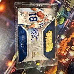 2008 sp rookies peyton manning scripted in time autograph/50