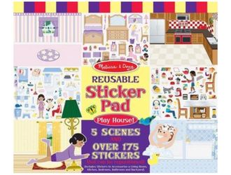 Melissa & Doug Playhouse Reusable Sticker Pad