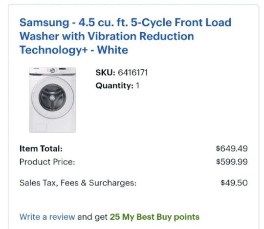 Samsung Washer and Dryer Set.