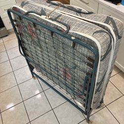 Twin Size Rollaway Bed Frame W/ Optional Mattress