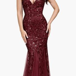 Burgundy Formal Dress Brand New 