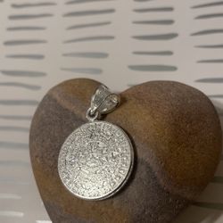 Aztec Calendar Pendant .925 