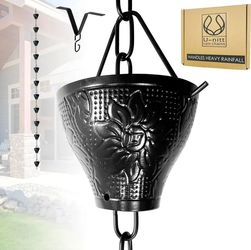 U-nitt Rain Chain Water Collection for Gutters Rainwater Catcher&Diverter 8.5FT