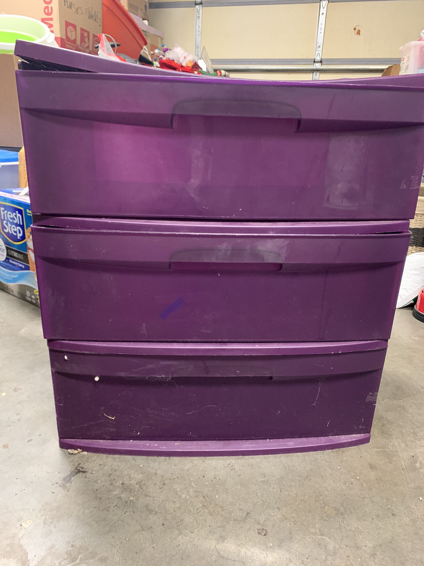 3 drawer storage cart with wheels. $6.00