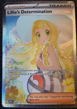 Lillie's Determination 184/132 SIR Mega Evolution MEG Pokemon NM