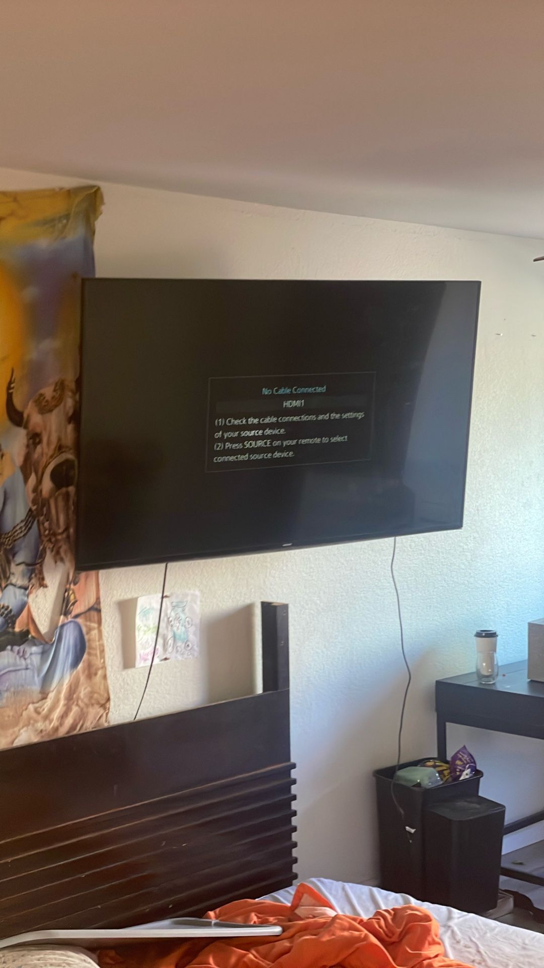 Samsung Smart Tv 66 Inch W/ Wall Mount (very easy Install)
