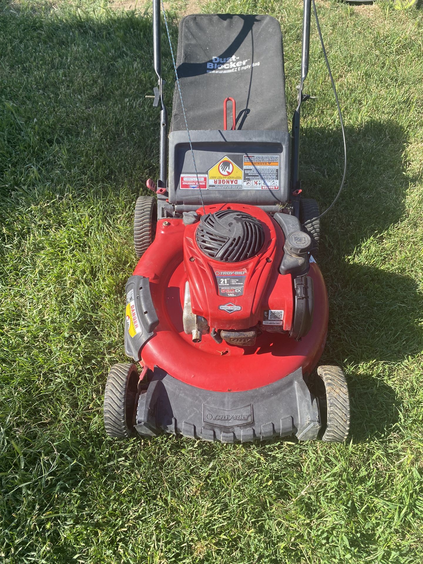 Working Lawnmower With Bag 