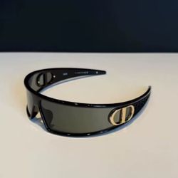 Metal nylon irregular shaped sunglasses for women, black