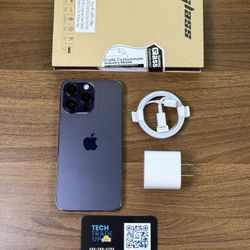 iPhone 14 Pro Max 256Gb Purple 💜 Cricket *Free Case, Screen Protector And Charger*