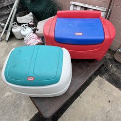 Little Tykes Heavy Duty Toy Boxes Xlnt Condition
