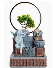 Fuente Ángel con Aro de Luz LED – Mayoreo $24
