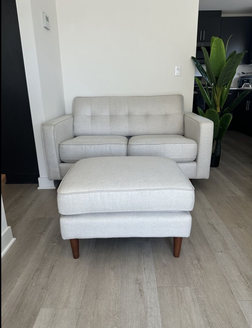 Loveseat Sofa Couch with Hide a Bed Sleeper Mattress