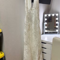 Ivory halter Dress 