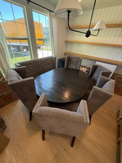 $250 Lux Z gallerie custom chairs/dining set