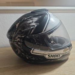 SHOEI Full-Face Helmet with Graphic Design