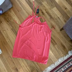 Express Women’s Pink Stretchy Halter Top NWT 
