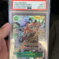 Zoro Manga Signed English Voice Actor