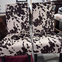 Cow Print Accent Chairs