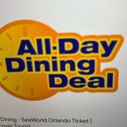 Seaworld All Day Dinning