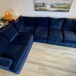 Navy Sectional Couch 