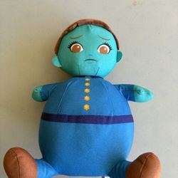 Willy Wonka The Chocolate Factory Plush Stuffed Violet Beauregarde 10" Blueberry