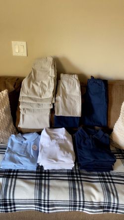 Boys Uniform pants/polos bundle