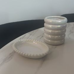 Toothbrush and soap  holder