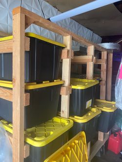 STORAGE RACK FOR YELLOW BINS