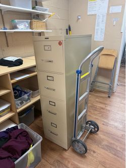 Extra wide file cabinet