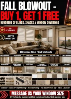 Buy 1 get 1 free blinds