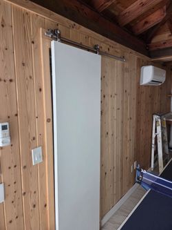 Interior door and slidding track