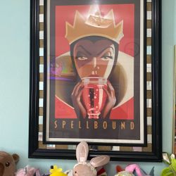 Evil Queen Disney Rare Framed Print 