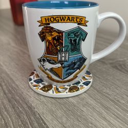 Harry Potter Hogwarts Coffee Mug With Coaster