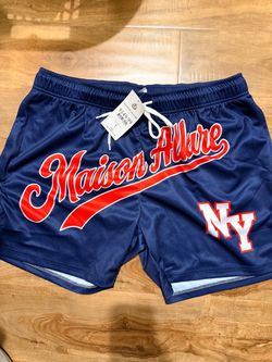 Maison Allure NY Mesh Shorts Navy XXL NWT