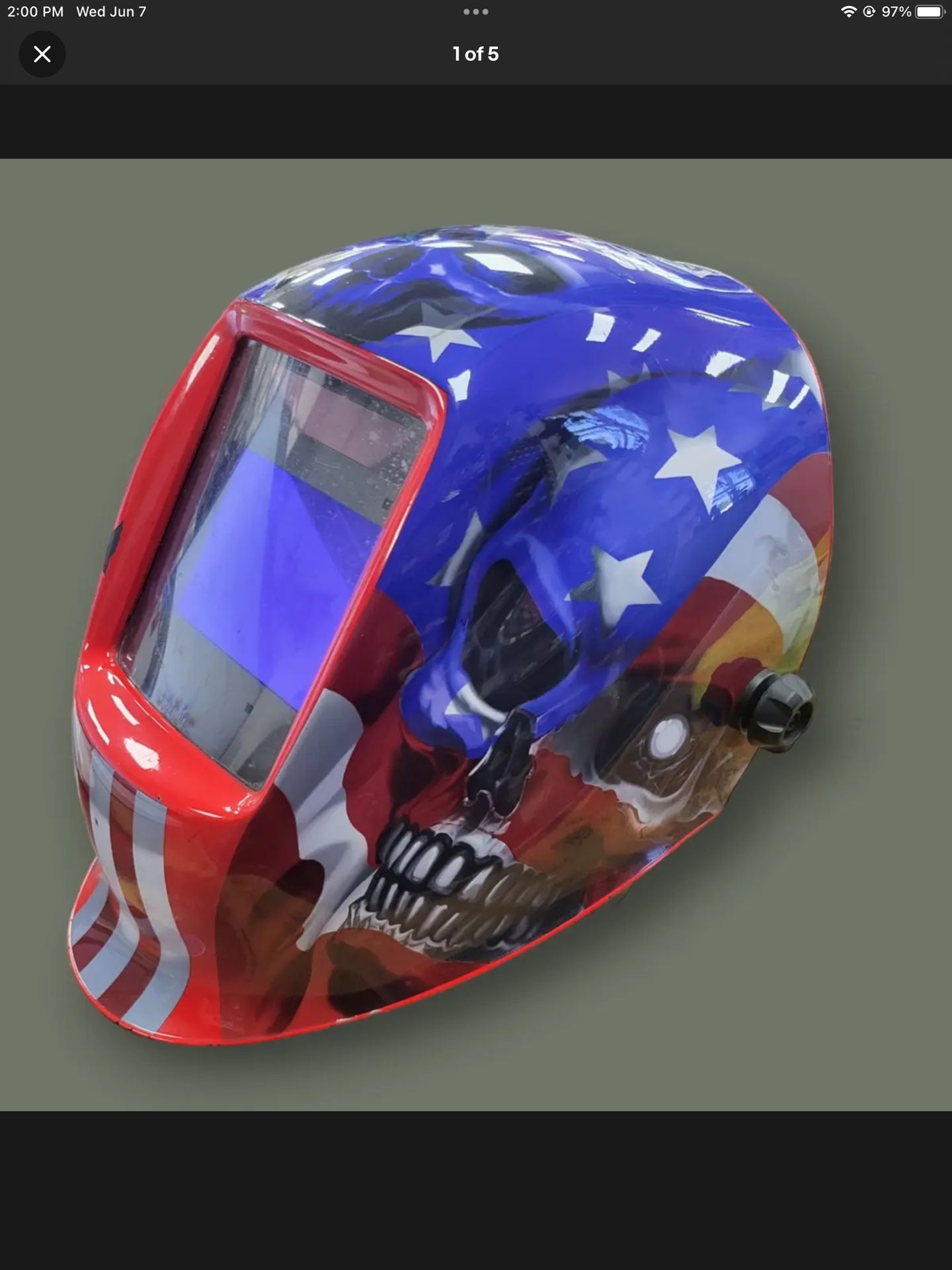 Matco Welding Helmet American Flag Edition