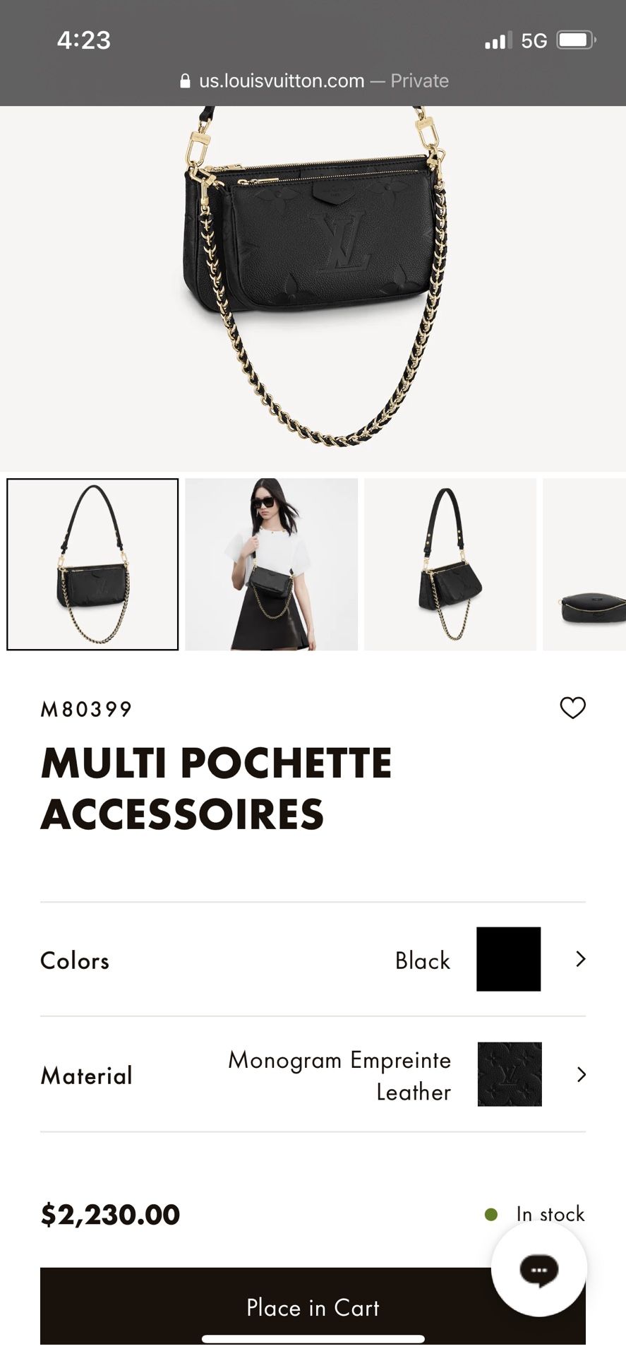 Louis Vuitton Multi Pochette Accessoires Monogram Empreinte Giant at 1stDibs