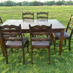 All Wood Dining Table 