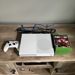 Xbox One S - 1TB w/ Controller + 7 Games