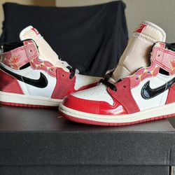 Size 9C -  Air Jordan 1 Retro High OG “Spider-Verse” (TD)