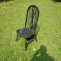 Cool Old Chair. I Tried To Take Good Pictures So You Can See The Back Of It. Look Close