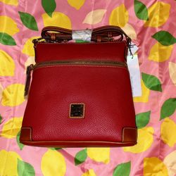 Dooney & Bourke Pebble Grain Crossbody Bag - Red