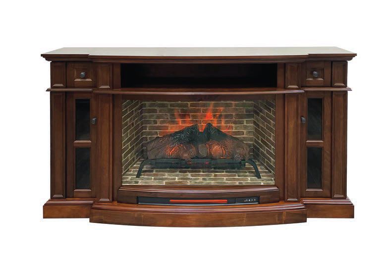 Electric TV Stand with Heat & Lights 68”