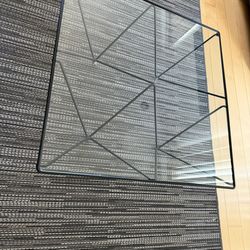 Glass And Metal Coffe Table