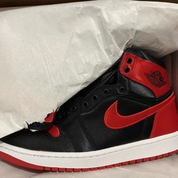 Air Jordan 1 Retro High OG Satin Bred In Hand Deadstock
